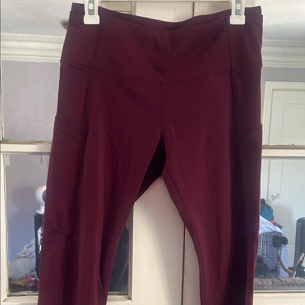 Lululemon Deep Red Leggings